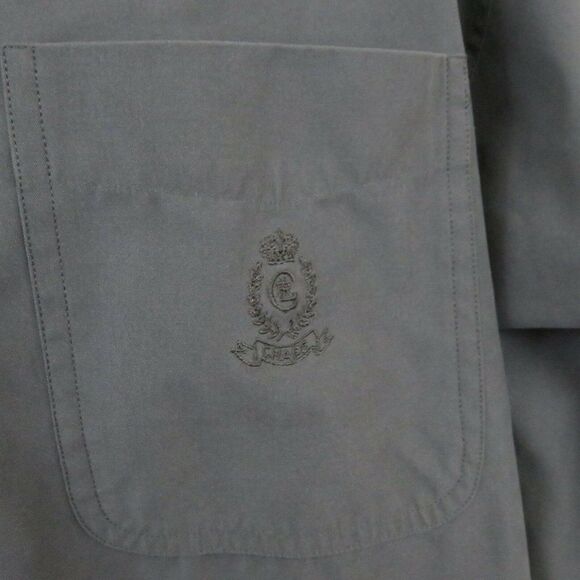 Chaps Ralph Lauren Charcoal Gray Shirt Mens L - Picture 7 of 9